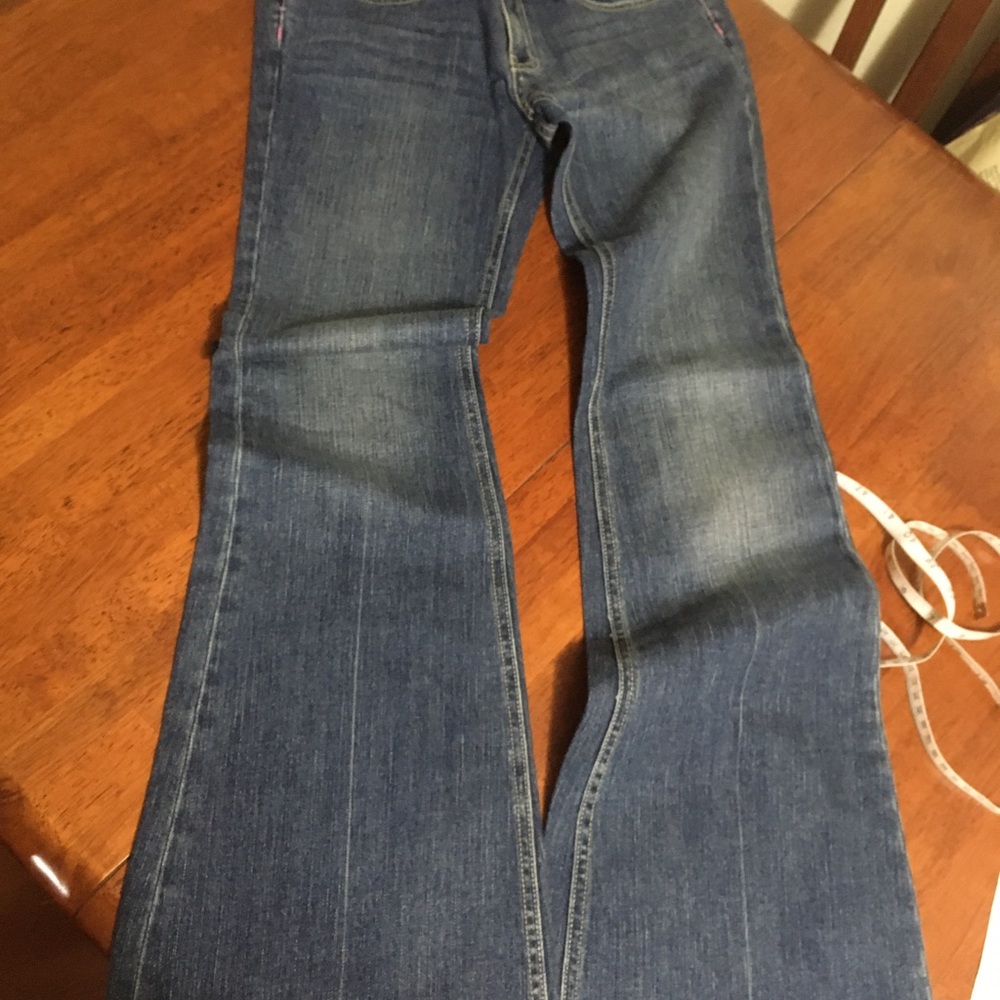 Pink 4r flare jean